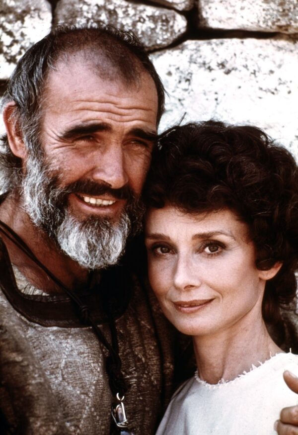 Audrey Hepburn et Sean Connery, 1976