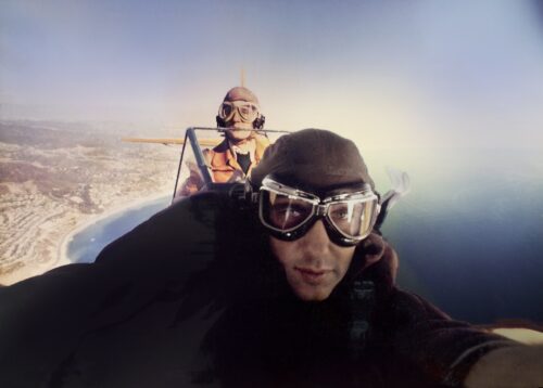 Douglas flying self portrait, 1975