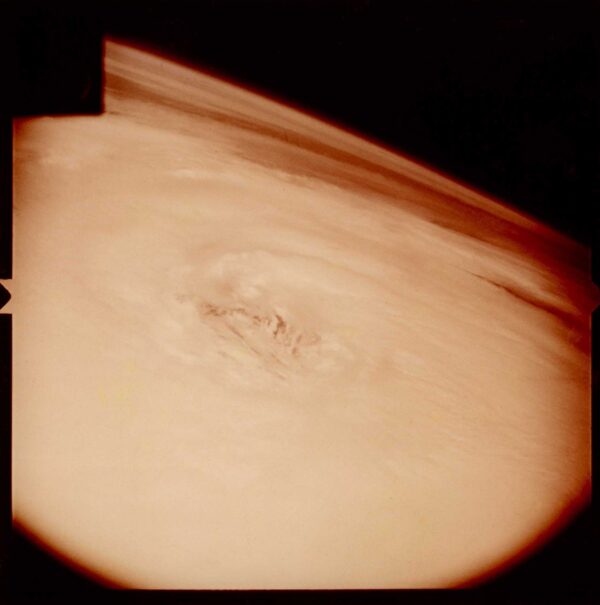 Mercury-Atlas 4, Eye of Hurricane Carla above Earth
