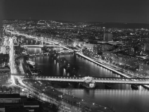 Pont Bir-Hakeim - Vue Aerienne - Paris de nuit